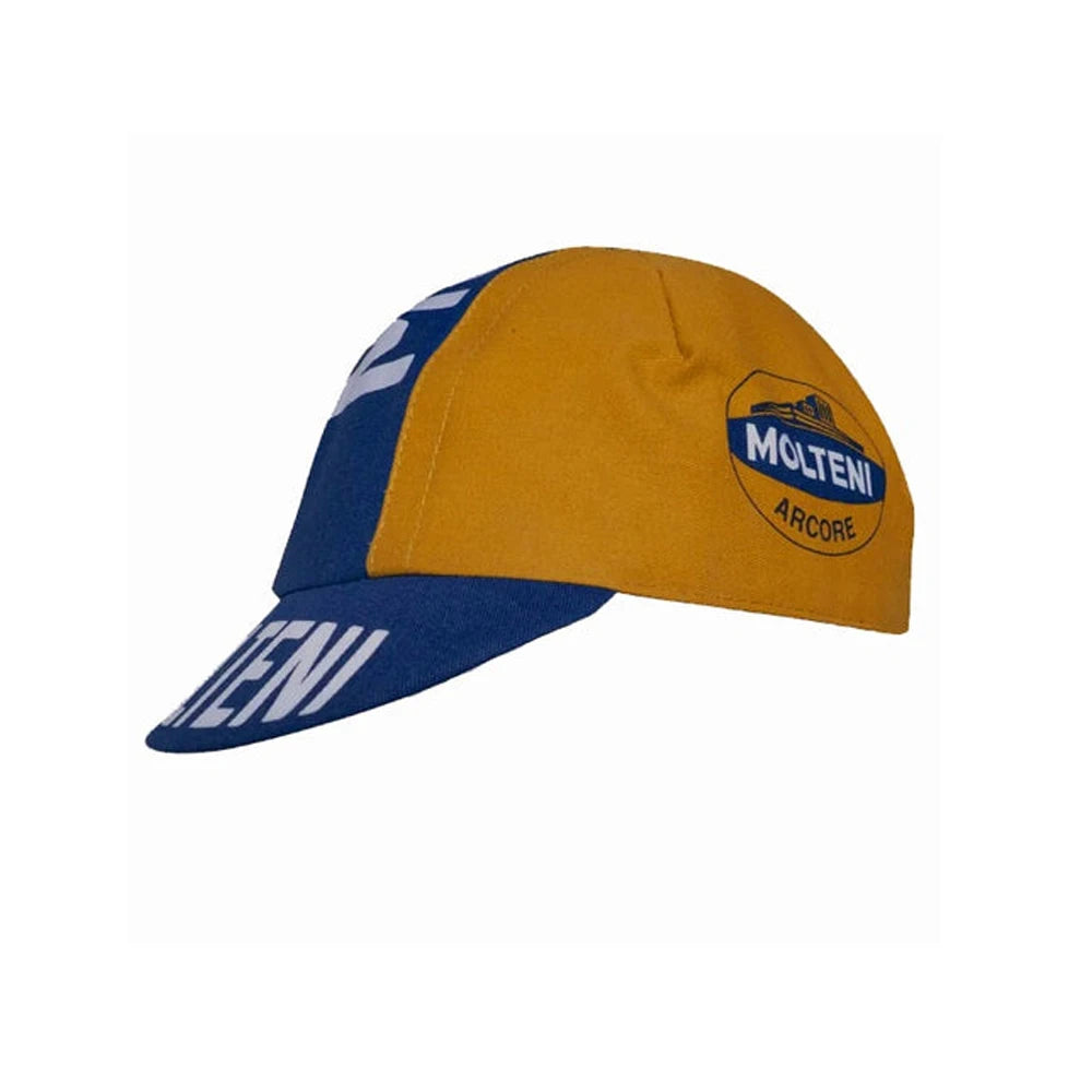 Retro Team Molteni cykelkeps – andningsbar solskyddskeps för utomhussport, unisex