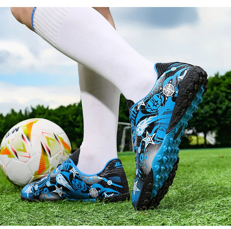 New Men’s Soccer Shoes Boys Original Football Shoes TF/AG Indoor Professional Football Field Boots Society Cleats Sneakers Non-Slip
