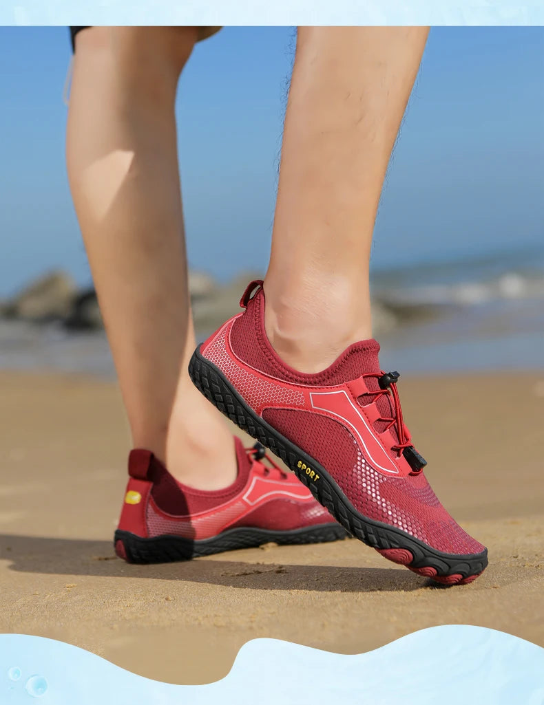 36-48# Gym Footwear Unisex Seaside Aqua Shoes Couples Vacation Beach Game Wading Shoes Men Squat Fitness Shoes Women Yoga Shoes