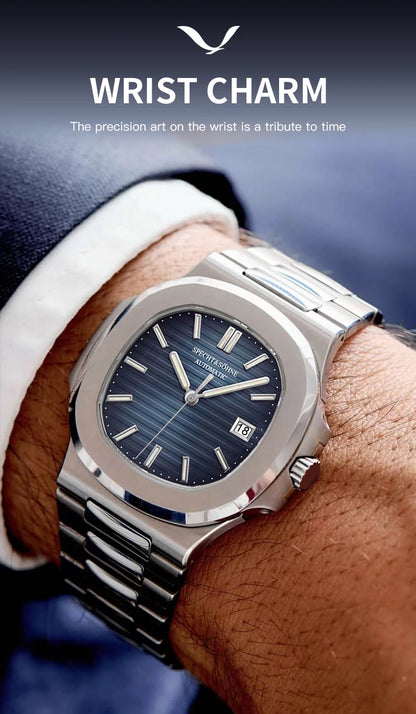 Specht & Sohne New Men's Watch Luxury Blue Sapphire Glass Japan Miyota 8215 Automatic Mechanical Stainless Steel Relogio Masculino