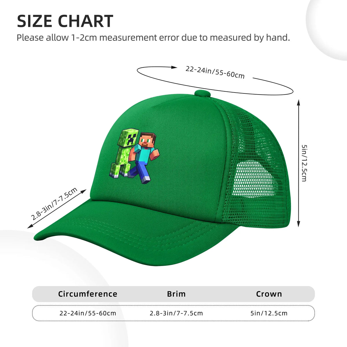 Aventurier cu aspect robust descoperă un monstru Creepers în spatele său Șapcă de camionagiu Șepci de soare Șapcă reglabilă cu clapetă Șapcă de baseball din plasă