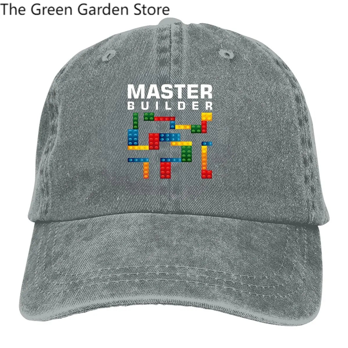 Building Blocks Multicolor Hat Peaked Men's Cap Cool Master Builder  Building Blocks Personalized Visor Protection Hats