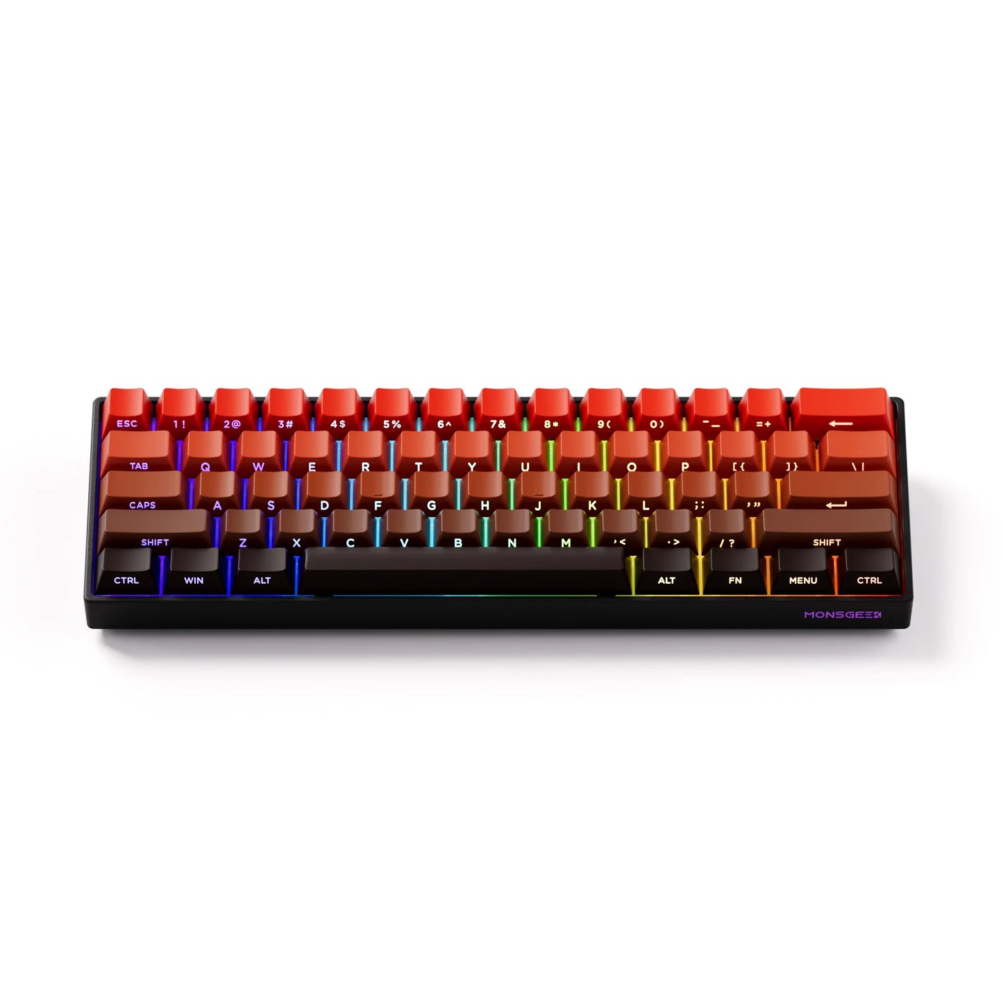 Teclado Mecânico Akko MonsGeek FUN60 com Switch Magnético, 60%, Teclado Gaming, Rapid Trigger 0.01mm, 8K, ARGB, HE/TMR, Teclado Personalizado