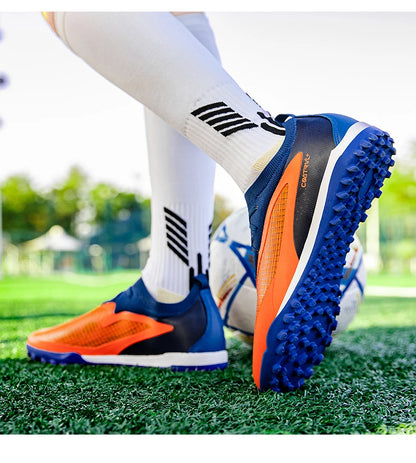 New Men's Football Boots Outdoor Cleats Breathable Adult Non-Slip Soccer Shoes Sport Long Spikes Training Boys Match Comfortable