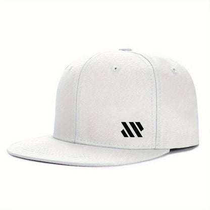 Gorra de béisbol con logotipo blanco. Gorra unisex ajustable, transpirable y de ala plana. Gorra ligera para actividades al aire libre y viajes. Gorra.