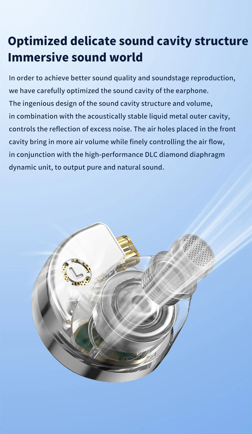 TRN Conch Lucky Bag Monitor In-Ear – Auricolari HiFi cablati dinamici DLC Diamond con filtri a ugello di accordatura per Xiaomi