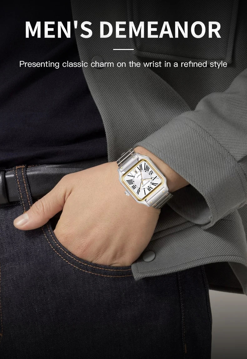 Specht & Söhne New Men's Watches Japan Miyota 8215 Movement Mechanical Wristwatches Stainless Steel 50M Waterproof Men's Watch