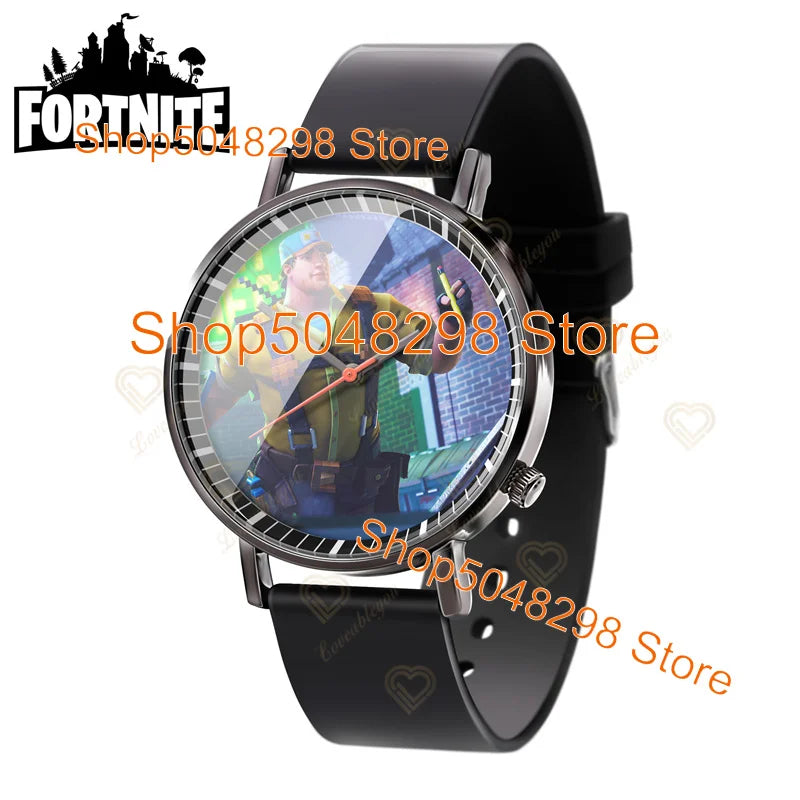 Relógio de Pulso Fortnite para Homem e Mulher, Relógio com Estampado Battle Game, Novidade 2025, Relógio de Quartzo Feminino, Presentes de Aniversário para Crianças