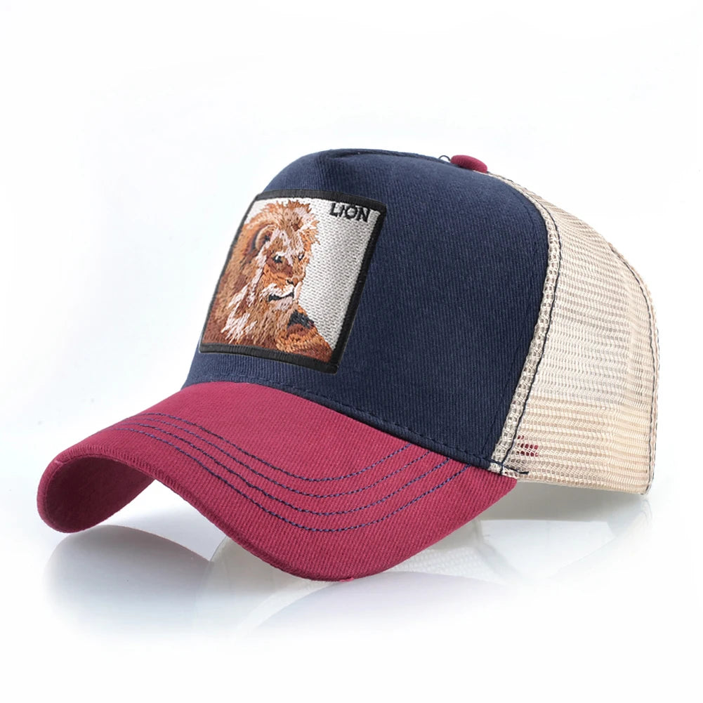 Hip Hop Baseball Cap With Lion Embroidery Patch Snapback Streetwear Trucker Caps Men Women Drake Baseball Hats Four Season Hat