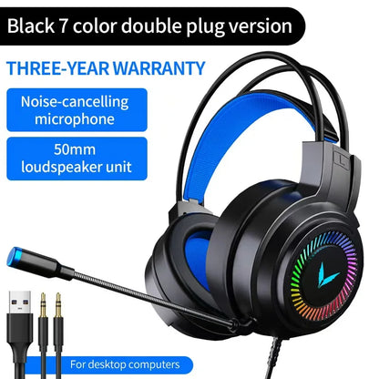 G58 Gaming Headset Wired 7.1 Channel PUBG Headset for Computer Laptop