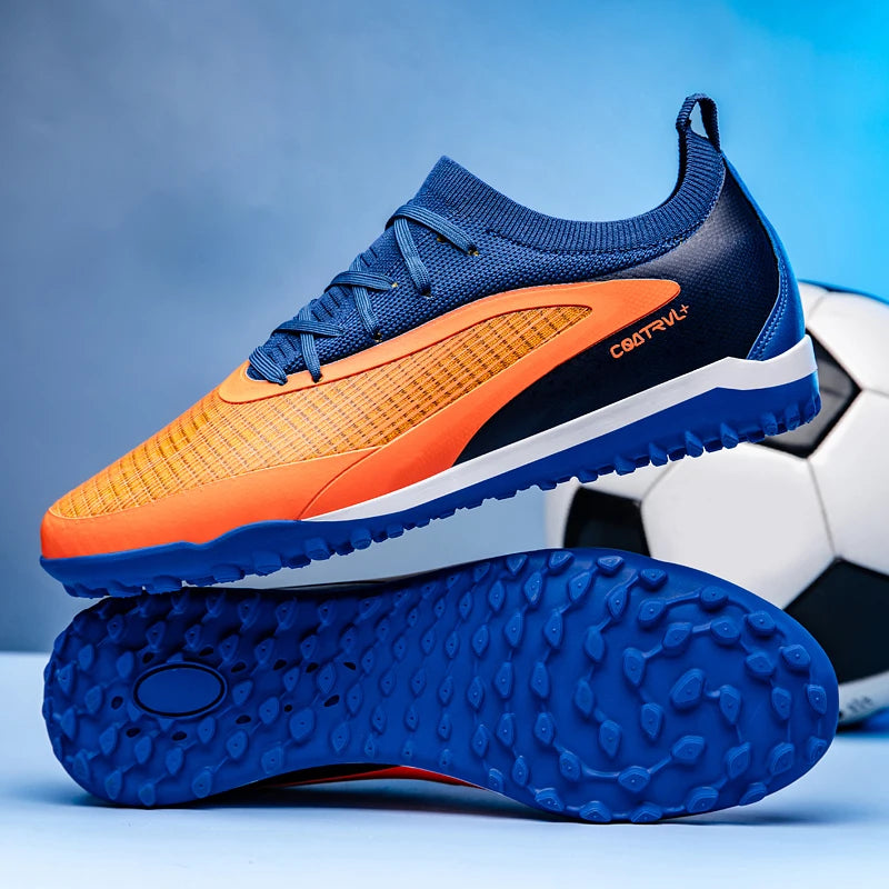New Men's Football Boots Outdoor Cleats Breathable Adult Non-Slip Soccer Shoes Sport Long Spikes Training Boys Match Comfortable