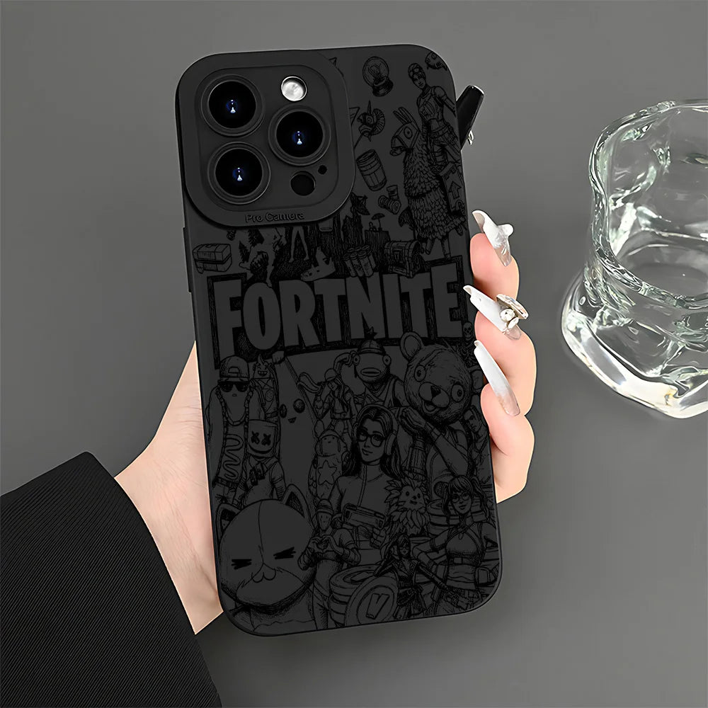 Capa de Telemóvel Fortnite para Samsung Galaxy A37 A57 A25 A56 A16 A06 A35 A05s A15 A34 A24 A05 A13 A73 A53 A23 A03 A13 4G 5G