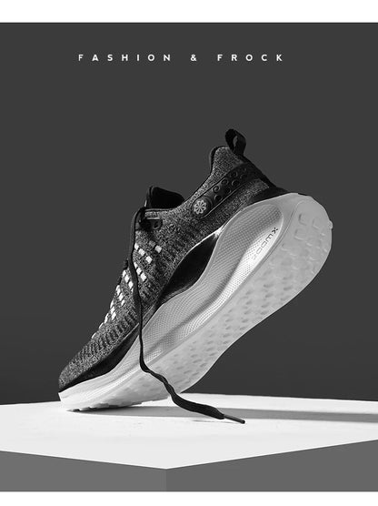 Men's Cushioned Running Shoes EVA Midsole for Shock Absorption Lightweight & Breathable Mesh Sports Sneakers for Gym and Walking