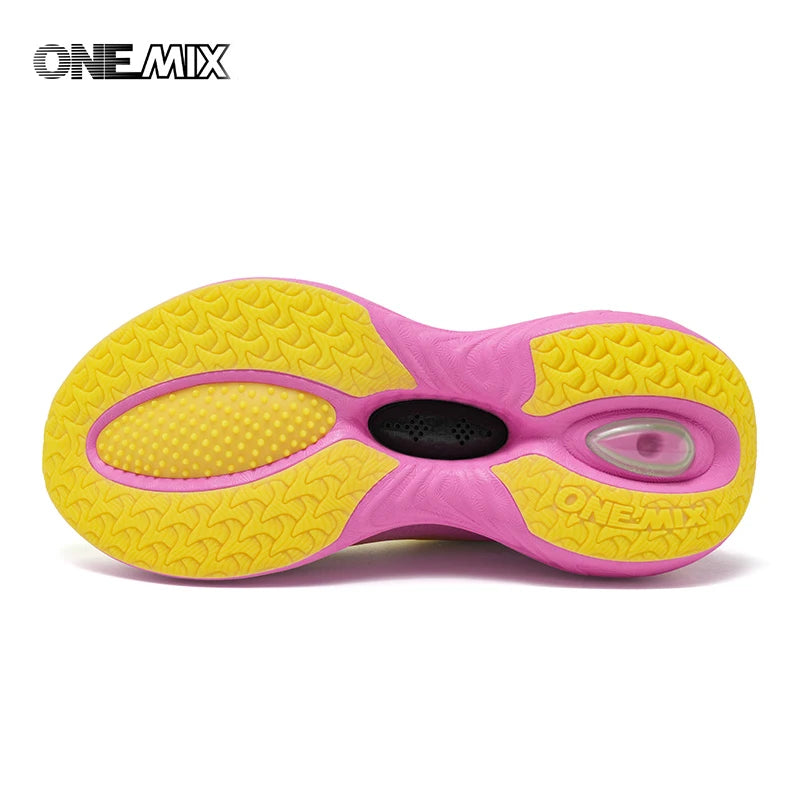 ONEMIX Nuove scarpe da corsa a forma di cuscino per donna e uomo, leggere, alla moda, da esterno, sneakers da strada, scarpe sportive da allenamento, jogging e fitness