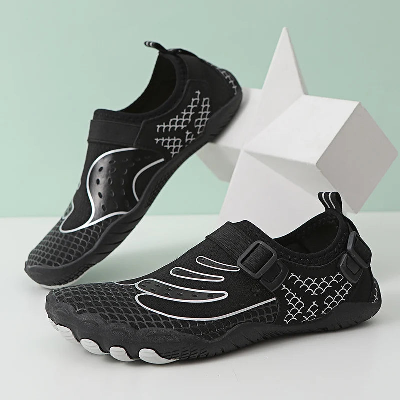 36-48# Gym Footwear Unisex Seaside Aqua Shoes Couples Vacation Beach Game Wading Shoes Men Squat Fitness Shoes Women Yoga Shoes