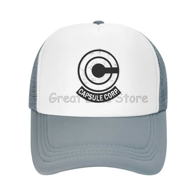 Capsule Corp – czapki baseballowe z siateczką, unisex, czapki typu „trucker” w stylu hip-hopowym, czapki „dad hat” z motywami anime DBZ, czapki wyścigowe z regulacją, letnie czapki typu „trucker” i czapki typu „snapback”