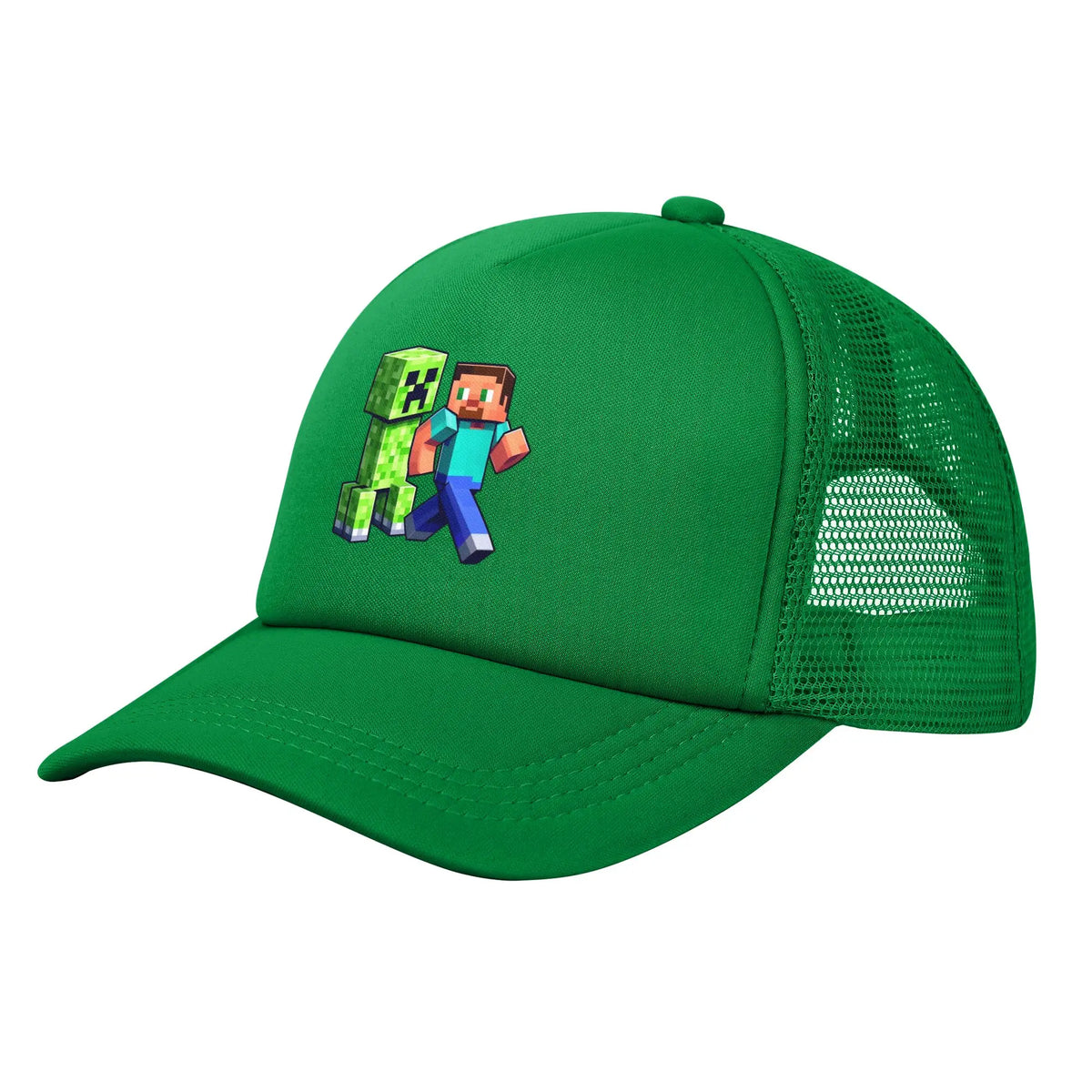 Aventurier cu aspect robust descoperă un monstru Creepers în spatele său Șapcă de camionagiu Șepci de soare Șapcă reglabilă cu clapetă Șapcă de baseball din plasă