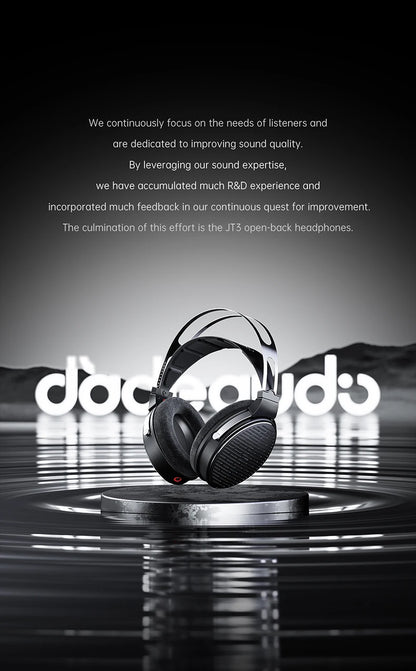 Cuffie over-ear cablate open-back FiiO JT3 con driver dinamico da 50mm HiFi e cavo rimovibile