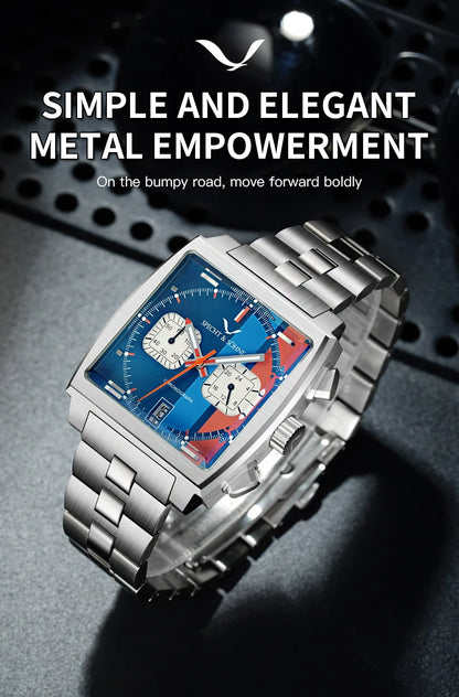 Watches Men 2025 New Hot Watches Luxury Men Quartz Wrist Watch Japan VK64 Chronograph Trendy Sport Waterproof Men's Watch