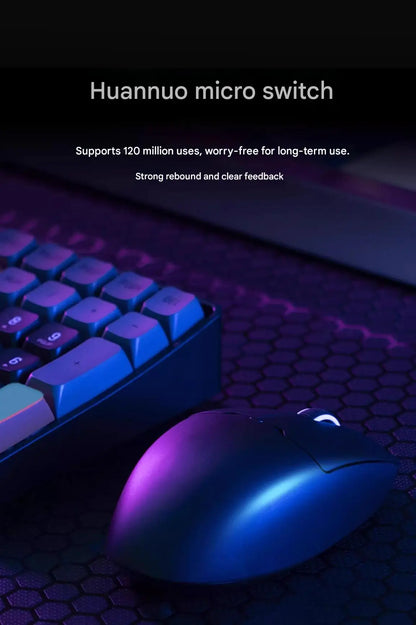 Mouse wireless Bluetooth Aigo GM80 PLUS PRO PAW3311/PAW3395 leggero 1000HZ cablato a tre modalità per gaming ed e-sport, regalo