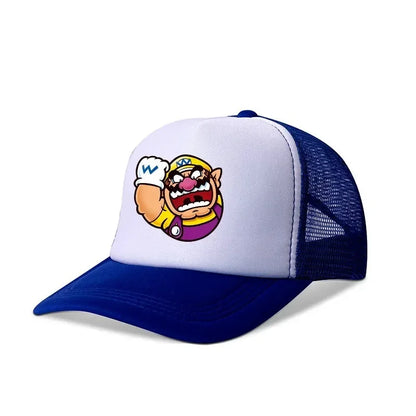 Mario Casual Baseball-zonnepetten Action Universele polyesterhoed Kinderartikelen Vrachtwagenchauffeursartikelen Volwassenen Verstelbaar Anime-accessoires