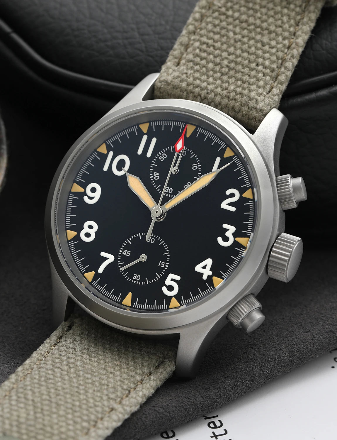 Militado ML1868 Watch VK61 Quartz Movement 100m Waterproof Watches Men Stainless Steel Chronograph Sapphire Crystal Wristwatch