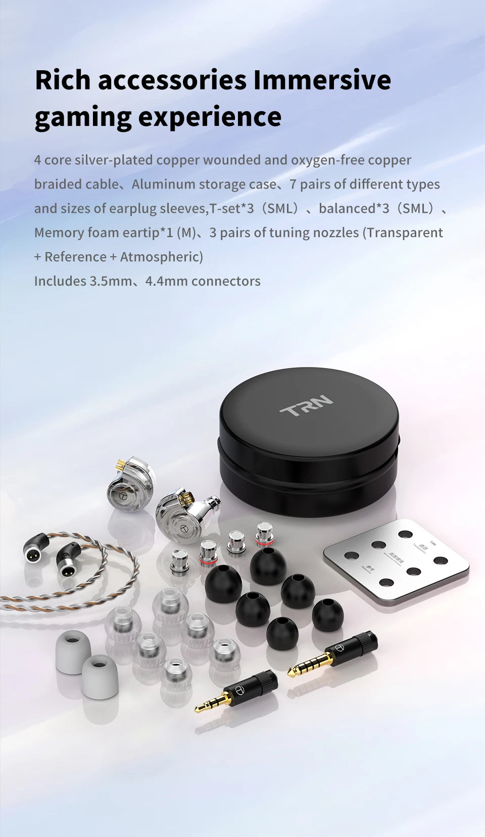 TRN Conch Lucky Bag Monitor In-Ear – Auricolari HiFi cablati dinamici DLC Diamond con filtri a ugello di accordatura per Xiaomi