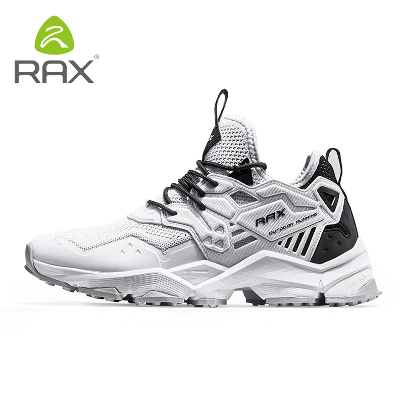 RAX Running Shoes Men&Women Outdoor Sport Shoes Breathable Lightweight Sneakers Air Mesh Upper Anti-slip Natural Rubber Outsole