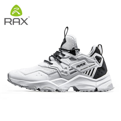 RAX Running Shoes Men&Women Outdoor Sport Shoes Breathable Lightweight Sneakers Air Mesh Upper Anti-slip Natural Rubber Outsole