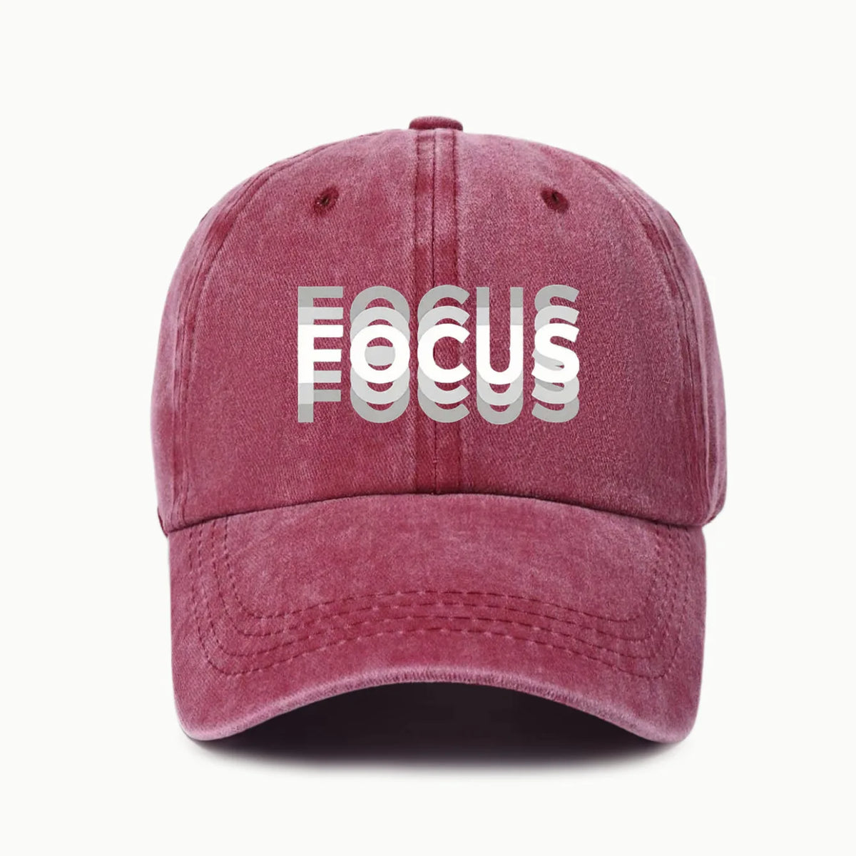 FOCUS Print Cap -pesetty puuvilla, säädettävä klassisen tyylin baseball-lippis, urheilullinen duckbill-lippis miehille ja naisille