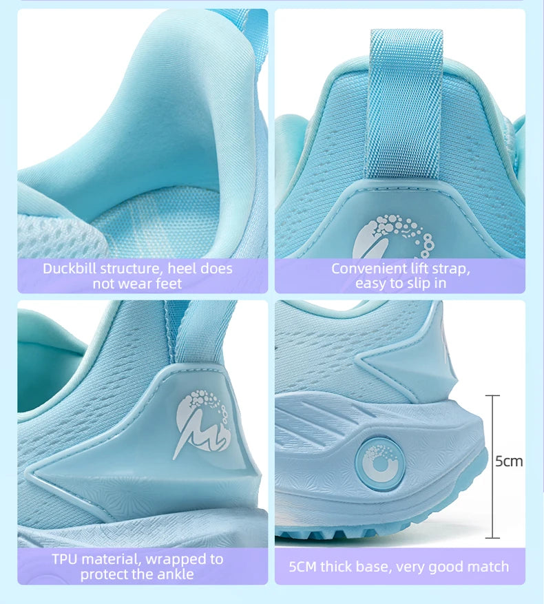 O-Resilio Running Shoes Men Cushion Stability Outdoor Sports Casual Mesh  Lace-up Lightweight Gym Jogging Sneakers