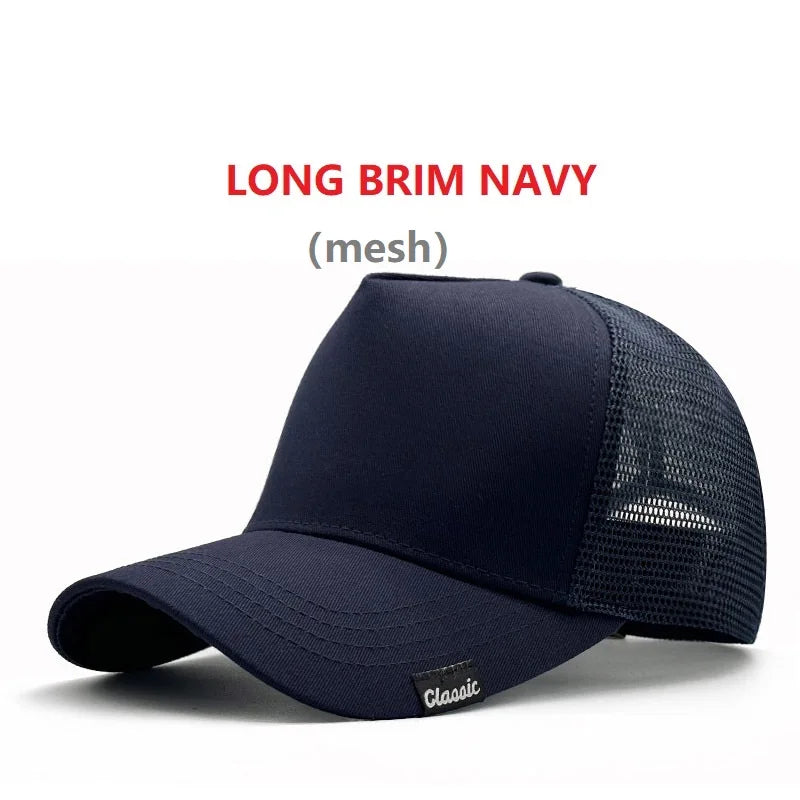 Big Head Man Baseball Caps Summer Mesh Plus Size Causal Peaked Hats 56-60cm 62-68cm Oversize XXL Snapbacks