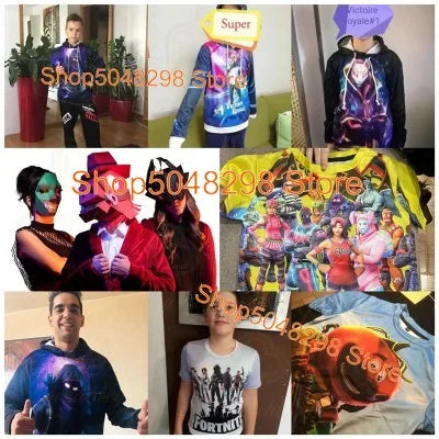 Sweatshirt com Capuz para Homem, Mulher e Criança The Nite Victory — Roupa Infantil Battle Royale, Sweatshirt para Rapazes e Raparigas, Tops Hero para Adolescentes
