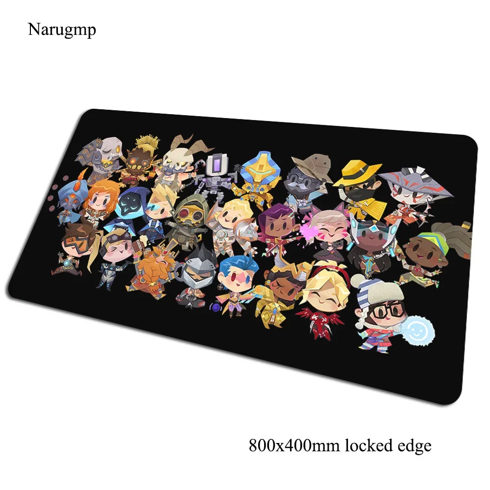 Overwatch Mauspad 80x40cm Gaming-Mauspad Halloween-Geschenk großes Mauspad Gamer-Computertischmatte Notebook-Mousemat PC