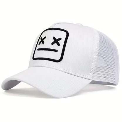 Unisex XX bestickte Baseball-Netzkappen, verstellbare Freizeitmützen, Sonnenhüte für Frühling und Sommer im Freien