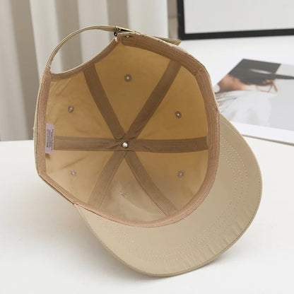 A Men'S Short-Brim Cap, New Summer Style, Breathable And Quick-Drying Baseball Hat, Lightweight Soft-Top Duckbill Cap for Women