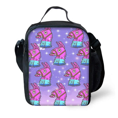 Hot Game FortniteS isolierte Kinder-Tasche mit großem Fassungsvermögen für Jungen und Mädchen, Schüler, Outdoor-Picknick, wiederverwendbare Thermo-Kühltasche und Lunchbox
