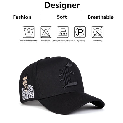 Șepci de baseball unisex cu broderie „E”, pentru primăvară și toamnă, pentru activități în aer liber, reglabile, casual, cu protecție solară, șepci sportive