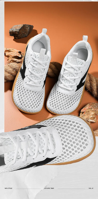 Herren-Barfuß-Loafer mit breitem Design, rutschfest, Freizeitschuhe/Wanderschuhe, in mehreren Farben erhältlich, atmungsaktives Mesh-Herrenschuhwerk