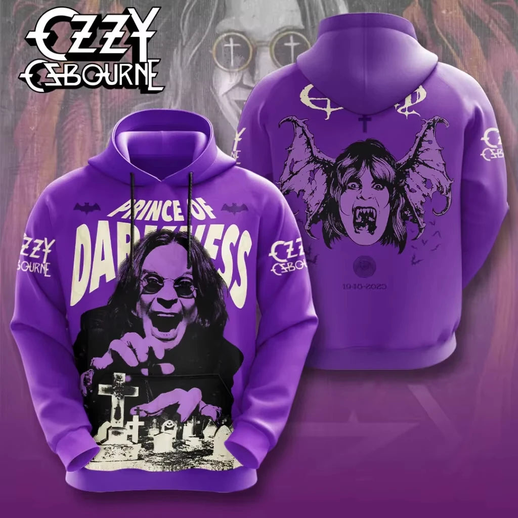 Men's Hoodie New Rock Ozzy Osbourne Band 3d Print Hoodies Men Women Fashion Street Hoodie Sweatshirt Women Coat Hip Hop Sudadera, produit gaming premium Fraquane
