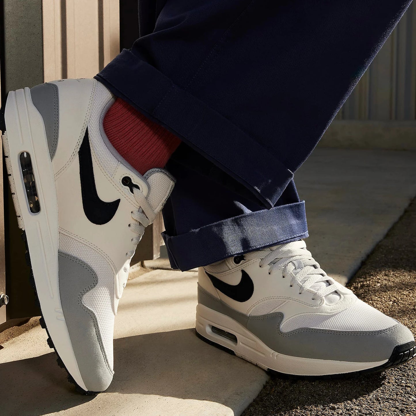 Nike genuine Air Max 1 men's low top air cushion retro sports shoe FD9082-002