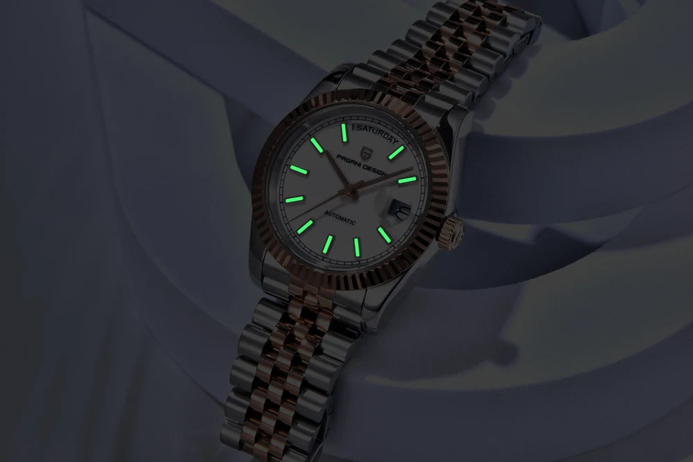 2026 New PAGANI DESIGN Enamel Dial DD36 Luxury Silver Gold Automatic Watch For Men AR Sapphire Crystal Mechanical Wristwatch Men