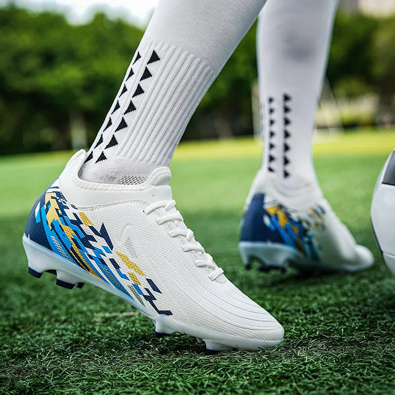 Casual Comfortable Men Sports Shoes Soccer Shoes Men Anti-slip Outdoor Grass Training Breathable Lace-up Football Boots