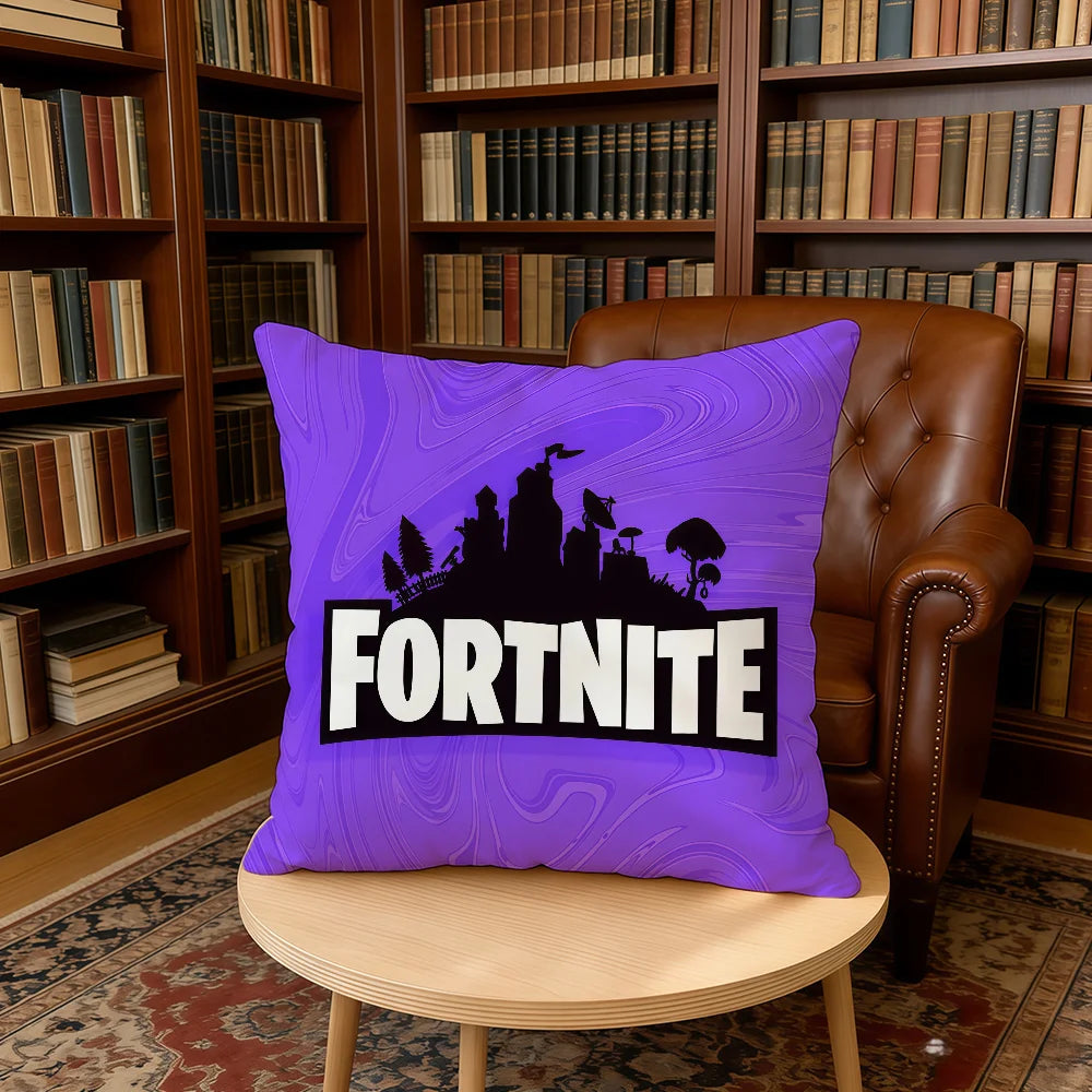 F-FORTNITE-ES Kissenbezug Gaming Home Office Geburtstags- und Jubiläumsgeschenke Weicher, hautfreundlicher Kissenbezug