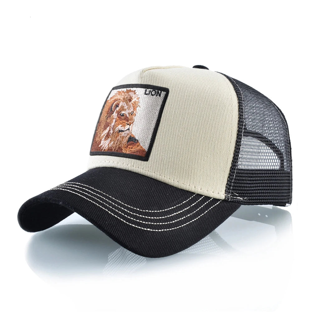 Hip Hop Baseball Cap With Lion Embroidery Patch Snapback Streetwear Trucker Caps Men Women Drake Baseball Hats Four Season Hat