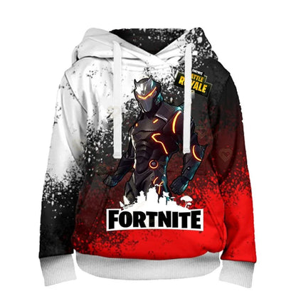 Sweatshirt Fortnite para Crianças Victory Royale 3D com Capuz Estampado para Homem, Mulher e Criança, Pullover Streetwear Gaming para Presentes de Aniversário