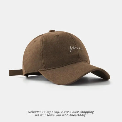 Simple wave embroidered baseball cap, versatile for daily leisure and travel, sun protection duckbill cap