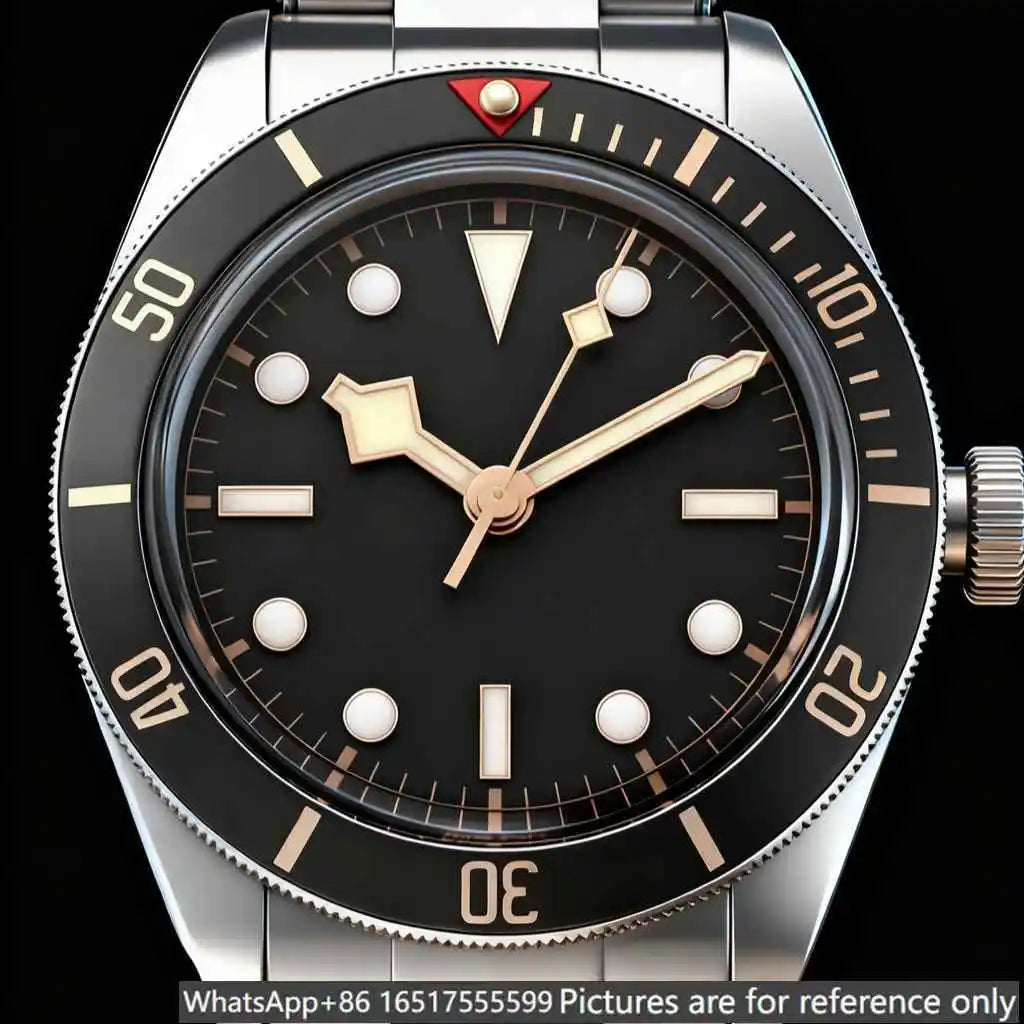 40mm luxury men's watch, made of 904L steel, automatic movement--t