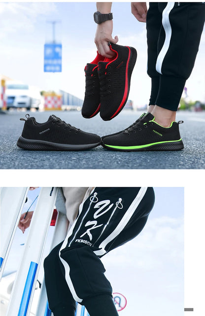 Scarpe da running da uomo traspiranti, leggere e comode, scarpe casual da uomo, sneakers outdoor slip-on per camminare