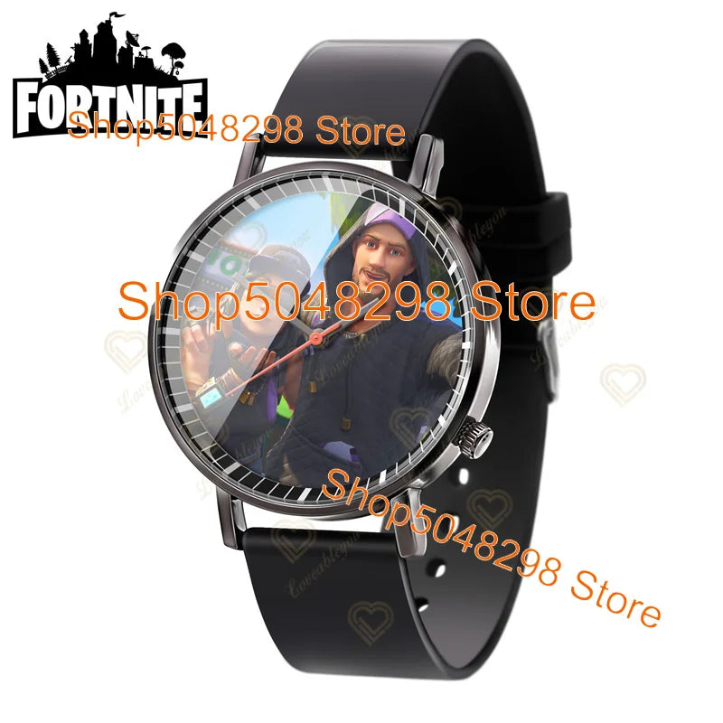 Relógio de Pulso Fortnite para Homem e Mulher, Relógio com Estampado Battle Game, Novidade 2025, Relógio de Quartzo Feminino, Presentes de Aniversário para Crianças
